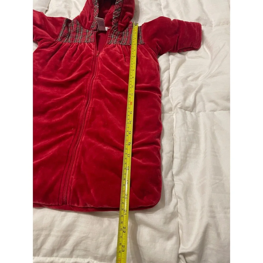 VTG Ralph Lauren Baby 1st Christmas Plaid outerwear coat zip up  0-6M Holiday